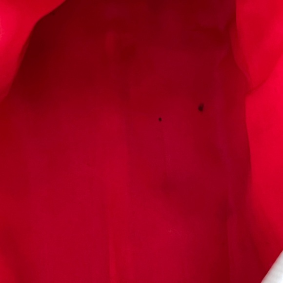 Clinique Pink and Red Lip Print Cosmetic Bag - Picture 5 of 5